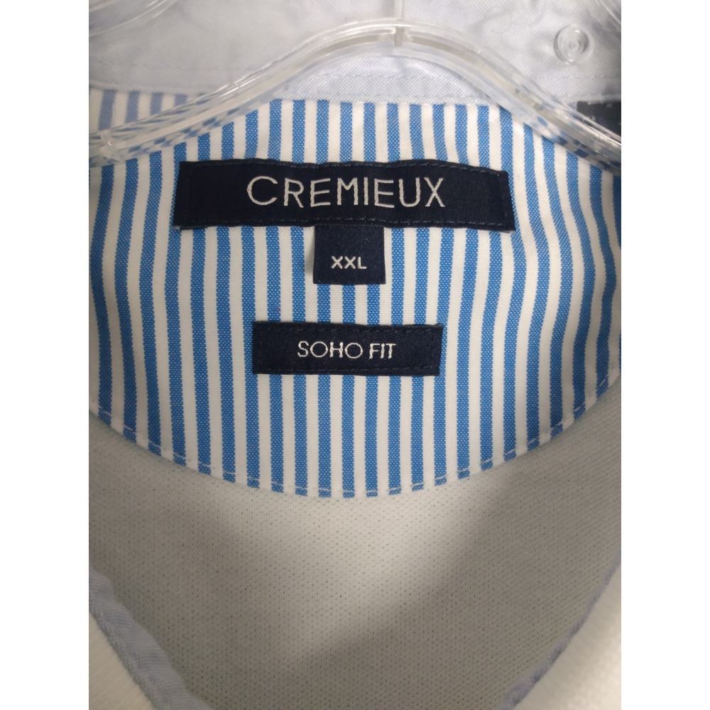 Cremieux Mens Polo Size XXL Soho‎ Fit White Short Sleeve - Picture 2 of 5